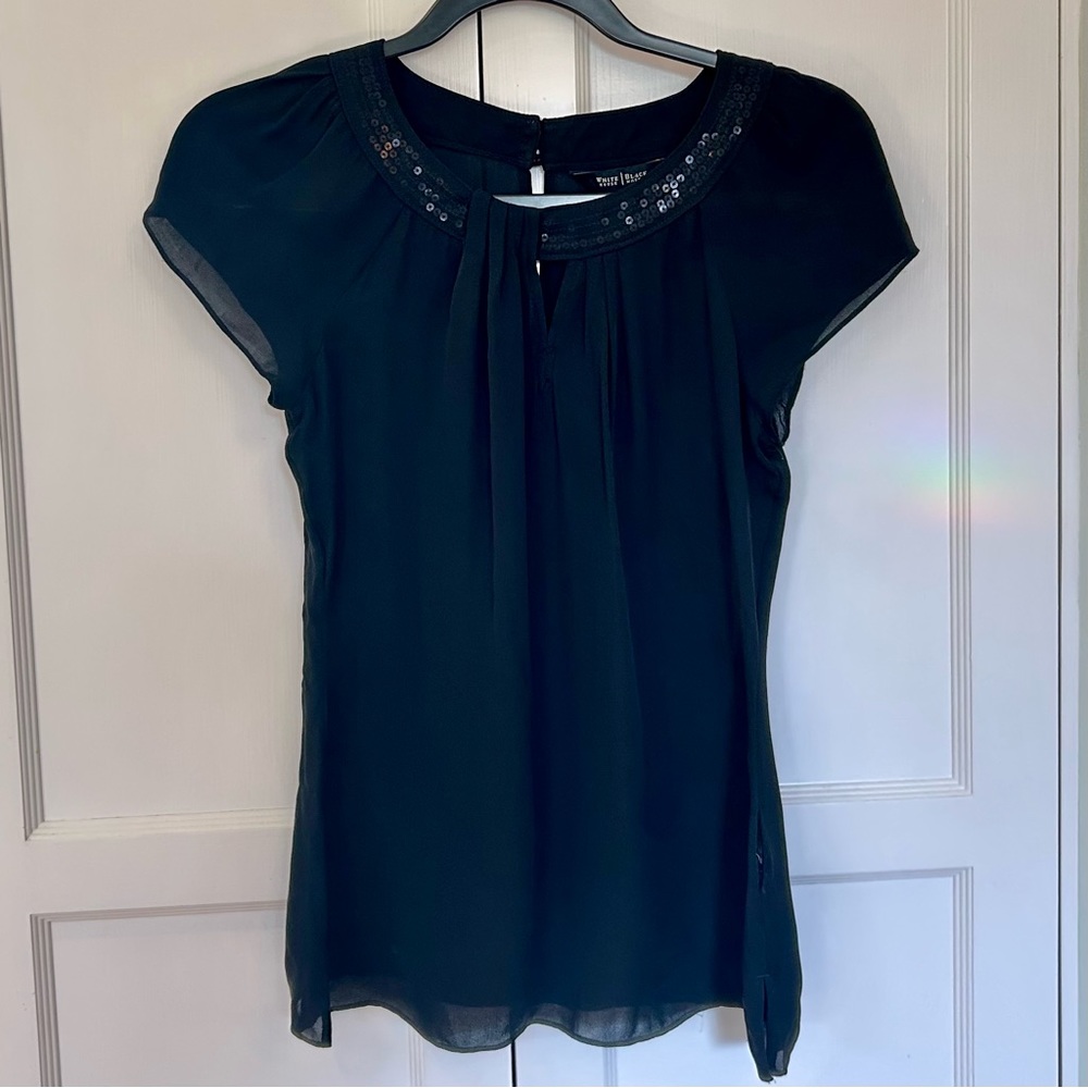 White House Black Market silk blouse